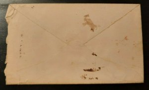 1871 Letter Cover North Hatley Quebec Canada Plainfield Vermont