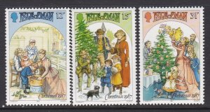 344-46 Isle Of Man Christmas MNH