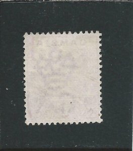 GAMBIA 1898-1902 1d CARMINE REPAIRED 'S' FU SG 38b CAT £425