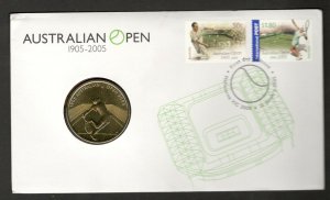 AUSTRALIA-PNC-FDC-AUSTRALIAN OPEN-SPORT-TENNIS-2005.