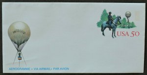 1995 US Sc. #UC64 air mail folded letter sheet, mint, very good shape
