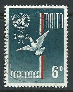 Malta SG 323  Used crease