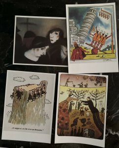 16 East Germany DDR Art Exhibit Postal Stationery Postcard Cover Collection Lot