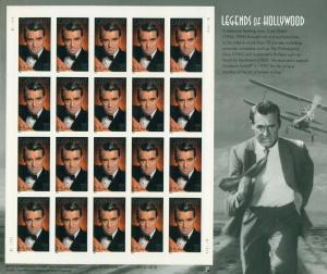 US: 2002 CARY GRANT - LEGENDS OF HOLLYWOOD; Sheet Sc 3692; 37 Cents Values