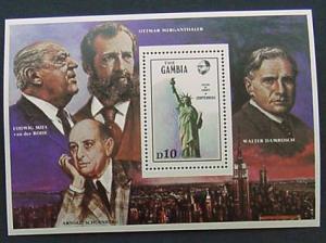 Gambia, Scott 634, MNH, Statue of Liberty Centennial