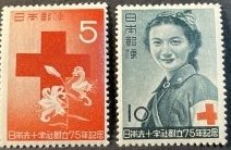 JAPAN # 554-555-MINT/NEVER HINGED---COMPLETE SET---1952