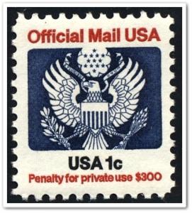 SC#O127 1¢ Official Mail (1985) MNH