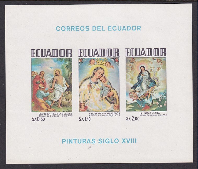 Ecuador 850a Souvenir Sheet MNH VF