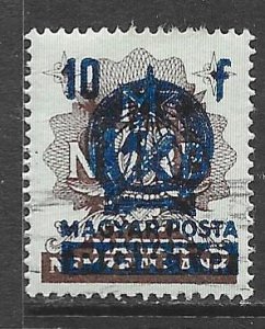 Hungary J196: 10f O/P on revenue stamp, MH, F-VF