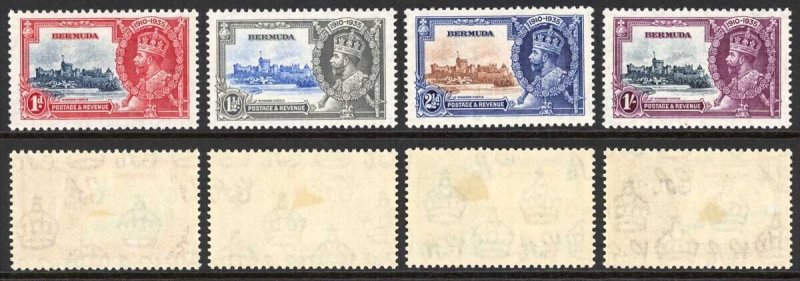 Bermuda 1935 Silver Jubilee SG94/7 M/M Set