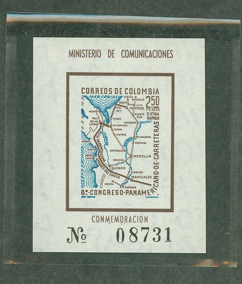 Colombia 1960 Scott C372 Pan American Highway MNH