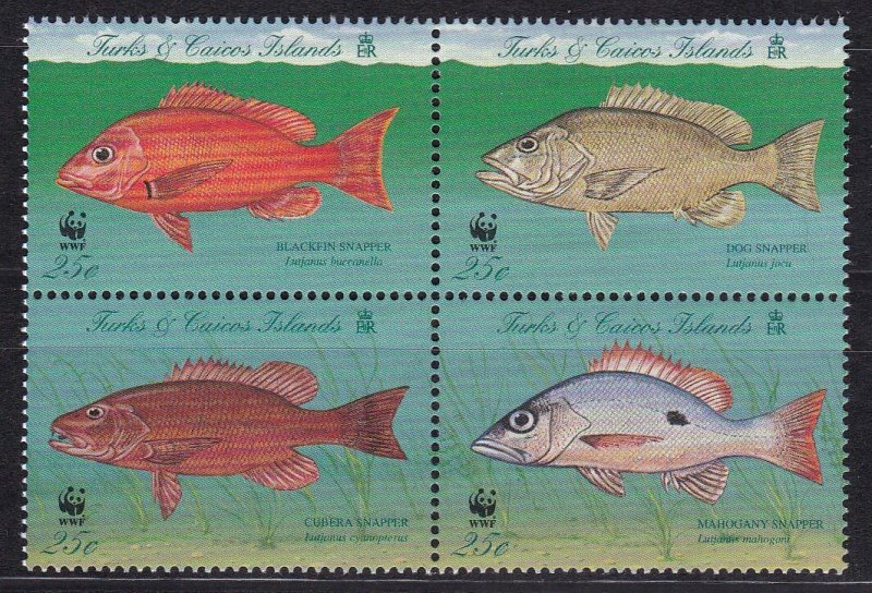 Turks & Caicos, Fauna, WWF, Fishes MNH / 1998