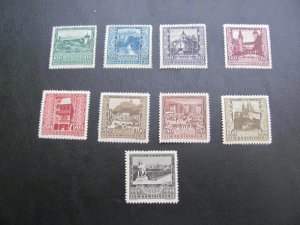 AUSTRIA 1923 MNH SC B57-65 SCENES  $100 (100)