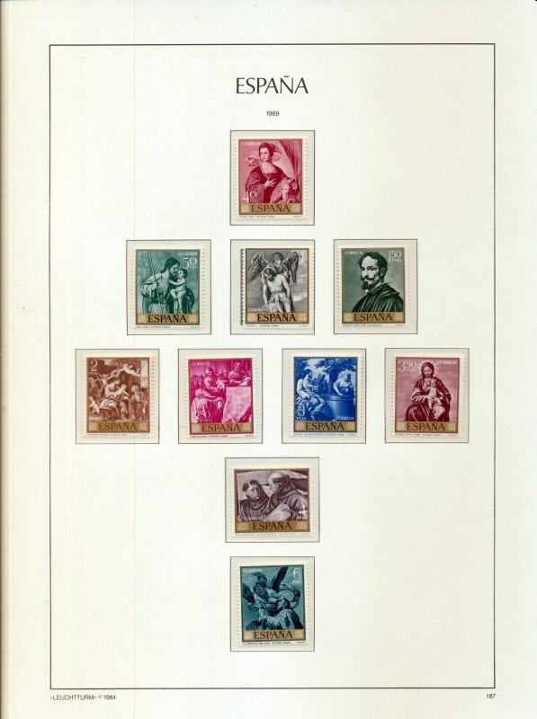 SPAIN 1968/70 Sport Art Castles MNH MH on 13 Pages(Apx110+Items)RK338