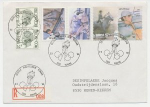 Registered cover / Postmark Belgium 1984 Olympic Games 1984