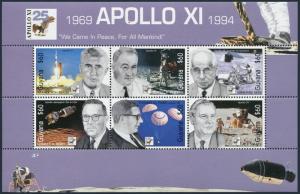 Guyana 2809-2911 af sheets,MNH. 1st Manned Moon Landing,25th Ann.1994.