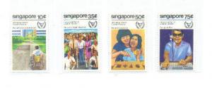 Singapore 1981 Sc 378-81 Year of the Disabled MNH