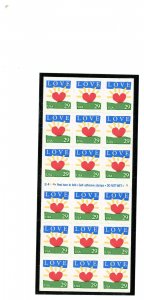 US  2813a - Love Sunrise 29c - Conv Booklet of 18 - MNH - 1994 - B444-9