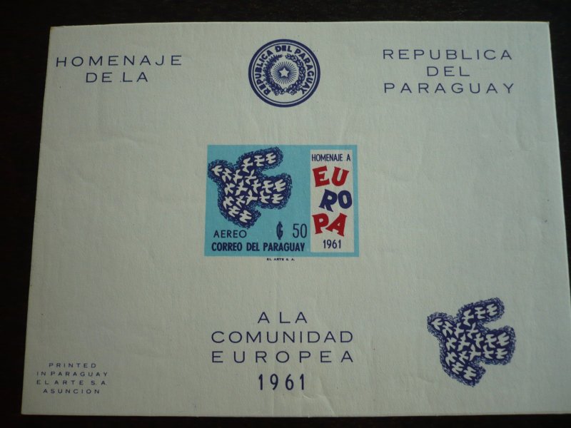 Europa 1961 - Paraguay - Imperf Souvenir Sheet