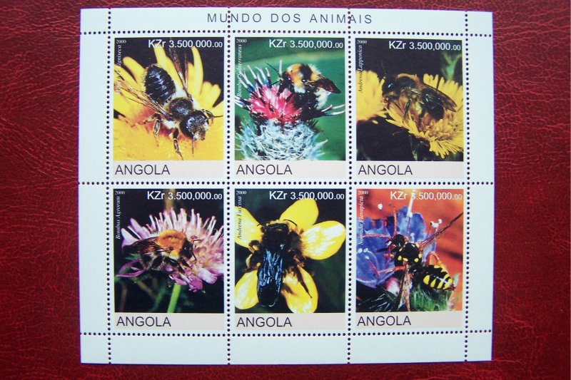 Angola 2000 MNH Bees