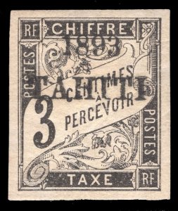 MOMEN: FRENCH COLONIES IN TAHITI SC #J16 IMPERF DUE 1893 MINT OG H LOT #65050