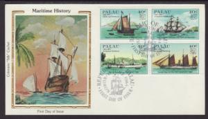 Palau 54a Ships Colorano U/A FDC