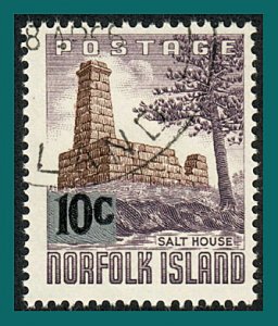 Norfolk Island 1966 Surcharge Salt House, used #76,SG65