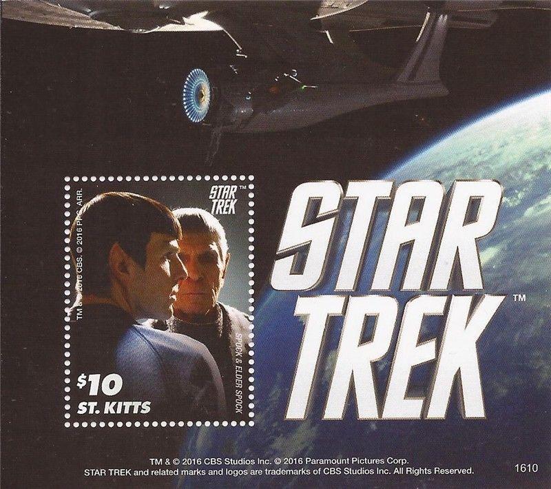 WD07/08/20-St Kitts - 2016 Star Trek Spock & Elder Spock - S/S - 19J-048