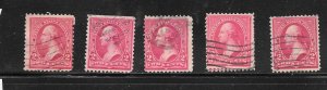 #267 Used 5 Stamps 10 Cent Lot (my13) Collection / Lot