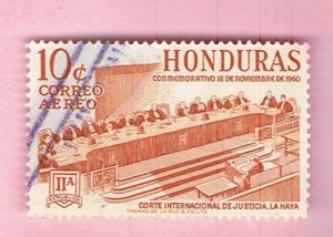 HONDURAS SCOTT#C312 1961 10c INTERNATIONAL COURT OF JUSTICE - USED