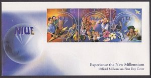 NIUE 2000 Millenium strip FDC..............................................27826