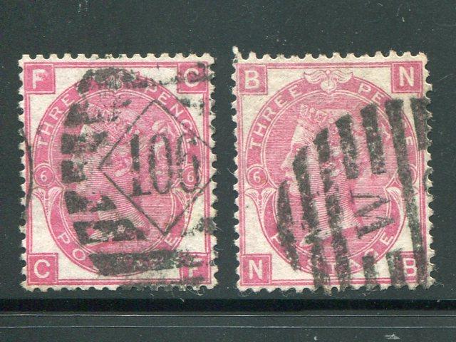 Great Britain #49  Plate 6  used two shades 