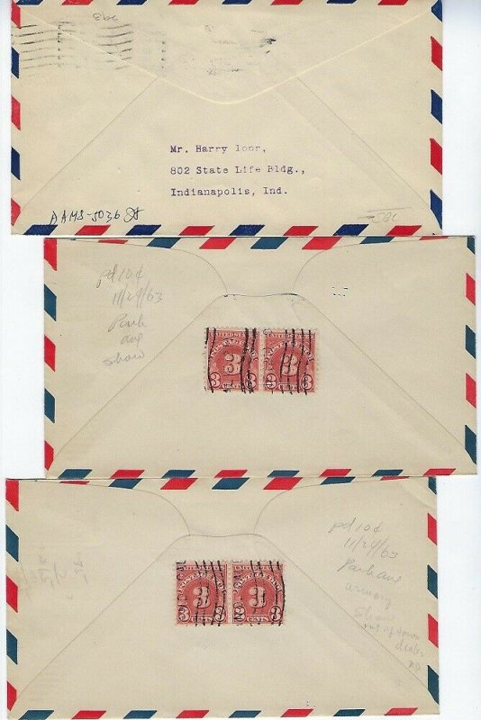 CALIFORNIA - 6 EVENT AIR MAIL COVERS 1929-1930s VARIOUS CITIES CANCELS - C21