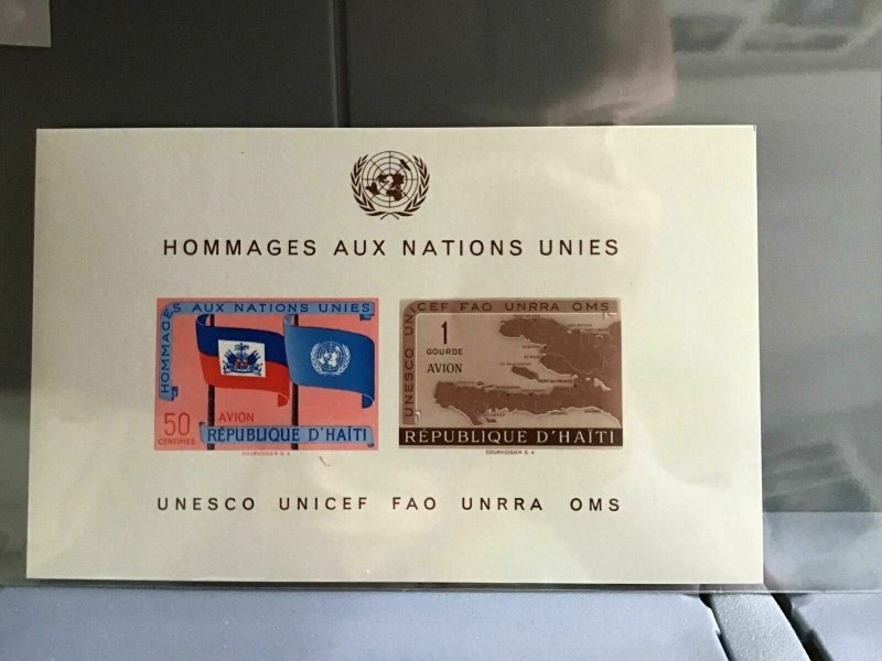 Haiti United Nations UNICEF imperf mint never hinged stamps  sheet   R26787 