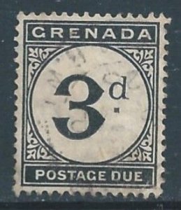 Grenada #J14 Used 3p Postage Due - Wmk. 3