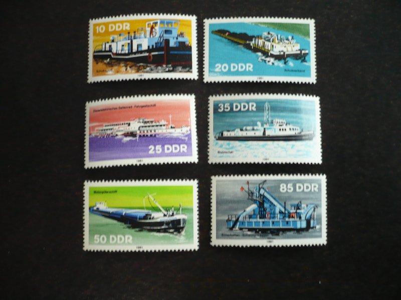 Stamps - Germany DDR - Scott# 2221-2226 - Mint Never Hinged Set of 6 Stamps