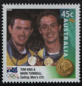 Australia 2000 MNH Sc 1906 45c Tom King, Mark Turnbull Gold Medalist