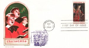 #1363 Christmas Angel Overseas Mailer FDC