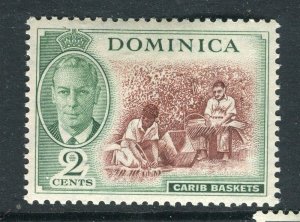 DOMINICA; 1951 early GVI Pictorial issue Mint hinged shade of 2c. value
