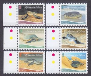 2015 Ascension 1265-1270 Marine fauna - Turtles 13,00 €