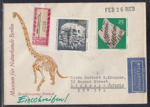 Germany DDR Scott 1444/9 FDC - Fossils