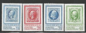 SWEDEN  1462-1465  MNH,  STOCKLHOLMIA INTL. STAMP EXHIB.