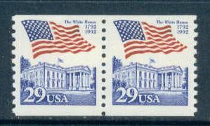 2609 29c Flag Over White House Fine MNH Pair