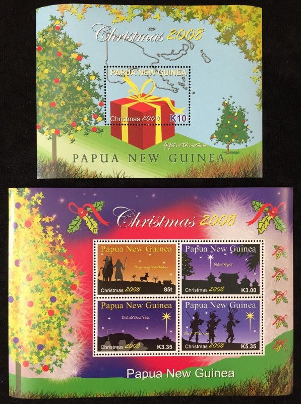PAPUA Nowa Guinea PNG 2008 CHRISTMAS MNH Sheets x 2 PAP32