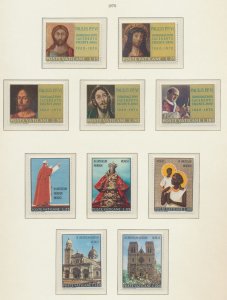 VATICAN - Scott 487-491 & 495-499 - MNH - 1970