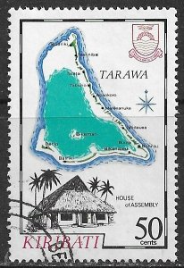 Kiribati ~ Scott # 425 ~ Used ~ Map