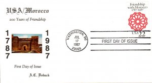 #2349 US - Morocco Doback FDC