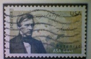 Stamp, United States, Scott #4542, used(o), 2011,  Botanist Asa Gray, (44¢)