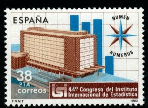 SPAIN SG2737 1983 44th INSTITUTE OF STATISTICS CONGRESS MNH