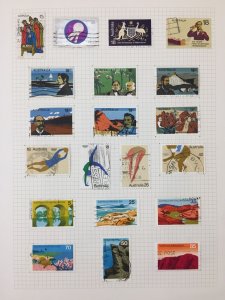 Australia Mid/Modern Used Collection on Pages(Apx 350 Items)Wildlife Airs UK1216